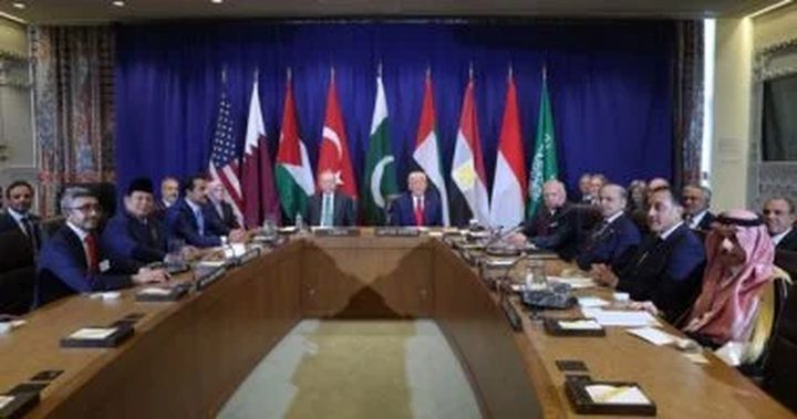 قادة دول عربية وإسلامية يصدرون بياناً مشتركاً حول لقائهم مع ترامب