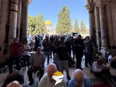 من المصلى القبلي تزامنا مع خطبة الجمعة في المسجد الأقصى المبارك