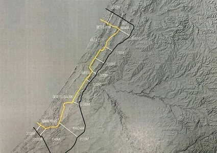 ترامب ينشر خريطة لخطوط الانسحاب الإسرائيلي من غزة