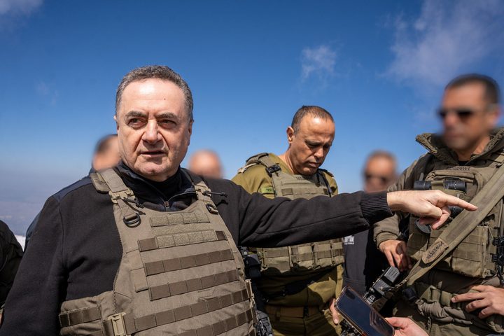 كاتس: نتوقع تنفيذ المرحلة الأولى من خطة ترامب قريبا