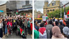 تظاهرة في بودابست تنديدا باستمرار الحرب على غزة