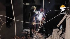 منزل عائلة الشهيد محمد بسام طه من بلدة قطنة شمال غرب القدس بعد أن فجره الاحتلال الليلة، وهو أحد منفذي عملية القدس التي أدت لمقتل 7 مستوطنين