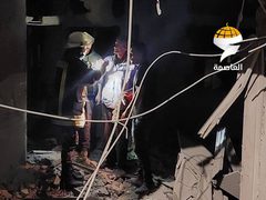 منزل عائلة الشهيد محمد بسام طه من بلدة قطنة شمال غرب القدس بعد أن فجره الاحتلال الليلة، وهو أحد منفذي عملية القدس التي أدت لمقتل 7 مستوطنين