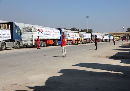 دخول شاحنات غاز ووقود إلى غزة