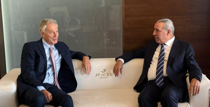 نائب الرئيس يبحث مع بلير وقف الحرب بغزة واعادة أموال المقاصة