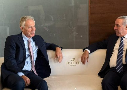 نائب الرئيس يبحث مع بلير وقف الحرب بغزة واعادة أموال المقاصة