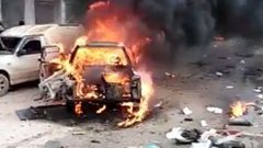 قتلى وجرحى بانفجار حافلة عسكرية في سوريا