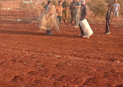 مستوطنون برفقة جيش الاحتلال يعتدون على المزارعين في قرية سالم شرق نابلس ويمنعوهم من البقاء في أرضهم