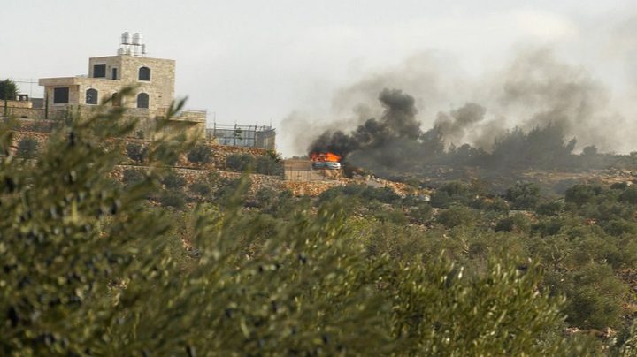 مستوطنون يهاجمون قاطفي الزيتون في ترمسعيا