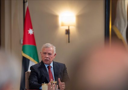 ملك الأردن: سنبقى إلى جانب أهالي غزة ولن نقبل باستمرار الانتهاكات في الضفة