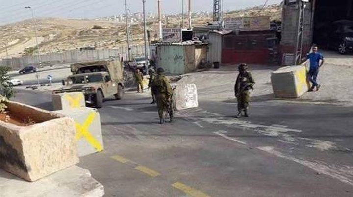 قوات الاحتلال تغلق مداخل حزما