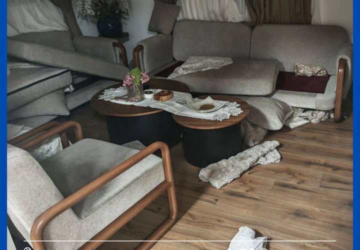 آثار الخراب الذي خلفه الاحتلال في المنازل بعد اقتحام بلدة بديا قضاء سلفيت اليوم