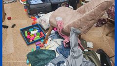 آثار الخراب الذي خلفه الاحتلال في المنازل بعد اقتحام بلدة بديا قضاء سلفيت اليوم