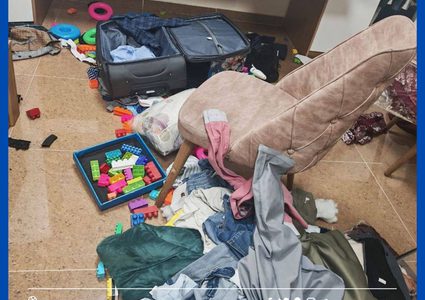 آثار الخراب الذي خلفه الاحتلال في المنازل بعد اقتحام بلدة بديا قضاء سلفيت اليوم