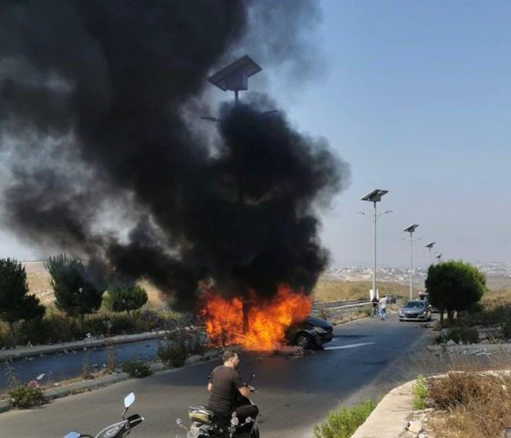 جريح في غارة إسرائيلية على مركبة جنوب لبنان