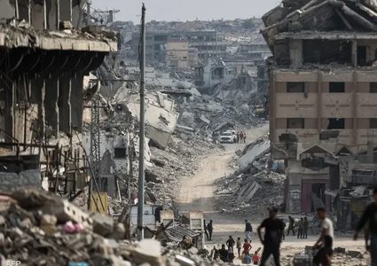 شهداء وحرجى في عملية تدمير واسعة للمنازل خلف الخط الأصفر بغزة