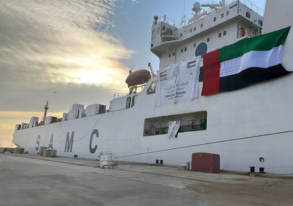 الإمارات تزيد مساعداتها لغزة عبر الممر البحري من قبرص