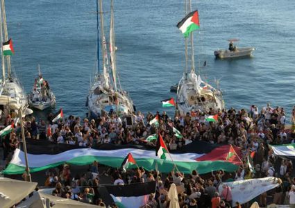 نيابة الاحتلال تطلب مصادرة نهائية لـ50 سفينة أجنبية شاركت في أسطول "الصمود"