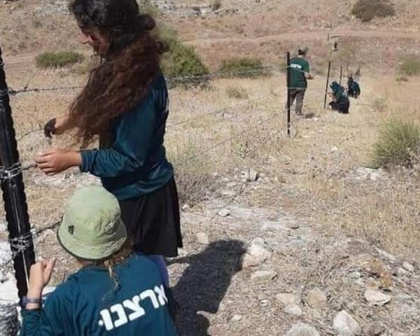 مستوطنون يسيجون مساحات من الأراضي قرب حاجز تياسير