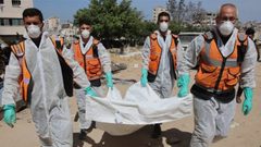 بدء المرحلة الأولى لانتشال جثامين الشهداء في مخيم المغازي السبت المقبل