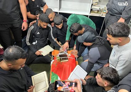 تشييع جثمان الشهيدين مربوع والمشايخ إلى مثواهما الأخير في مخيم الأمعري وكفر عقب