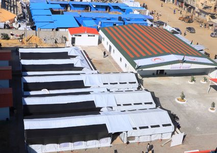 "الهلال الأحمر" تفتتح مستشفى تأهيل مرضى ومصابين في خان يونس