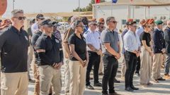 رفع علم الاحتلال في القاعدة العسكرية الأمريكية في سيناء