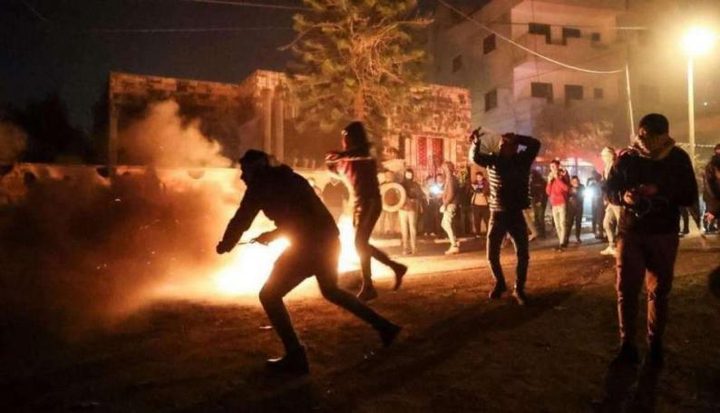 مواجهات مع الاحتلال في نعلين غرب رام الله