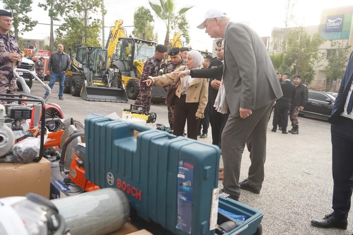 الدفاع المدني يتسلم معدات وآليات ثقيلة بدعم من جمهورية ألمانيا الاتحادية