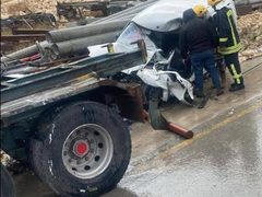 إصابة عدد من المواطنين، بينهم حالات خطيرة، جرّاء حادث سير مروّع وقع قرب مفترق حمصة، بالقرب من بلدة إذنا غرب الخليل.