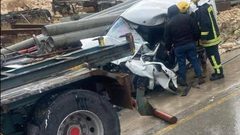 إصابة عدد من المواطنين، بينهم حالات خطيرة، جرّاء حادث سير مروّع وقع قرب مفترق حمصة، بالقرب من بلدة إذنا غرب الخليل.