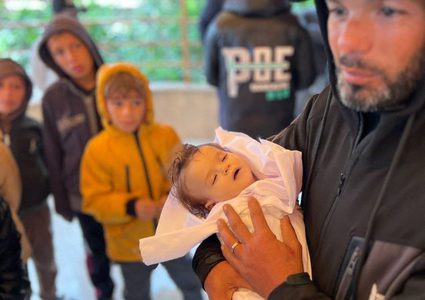 وفاة رضيعة في خانيونس جنوب قطاع غزة بسبب البرد القارس