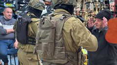 جانب من انتشار جيش الاحتلال داخل البلدة القديمة في نابلس