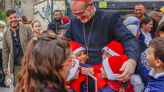بالصور: بطريرك القدس للاتين يزور غزة بمناسبة عيد الميلاد