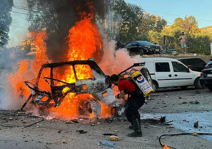 3 شهداء باستهداف مركبة في قضاء صيدا جنوب لبنان