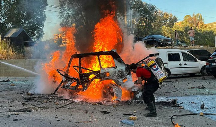 3 شهداء باستهداف مركبة في قضاء صيدا جنوب لبنان