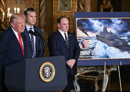 ترامب يعلن إطلاق مشروع "أكبر سفينة حربية في التاريخ"