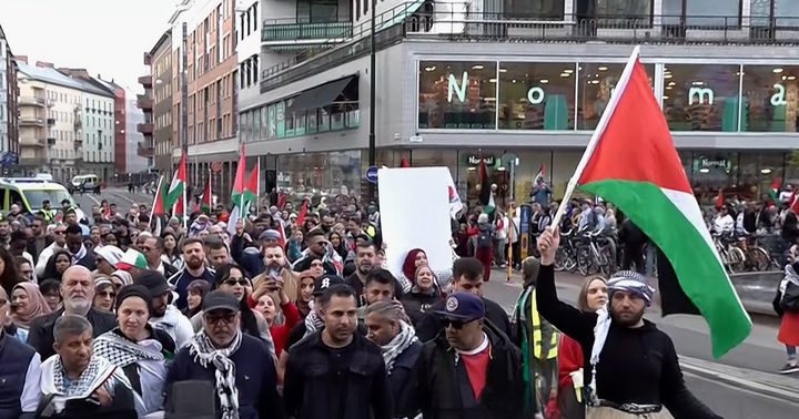 ستوكهولم: تظاهرة احتجاجا ورفضا لاستمرار الانتهاكات الإسرائيلية في غزة