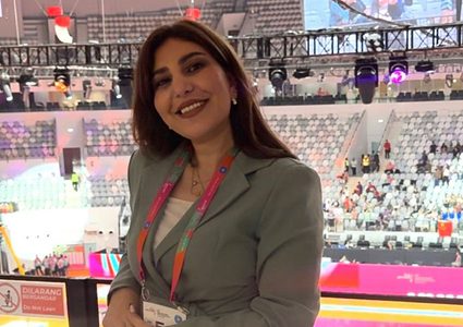 أول حكم فلسطيني: ندى الأطرش تحصل على الشارة الدولية بالجمباز