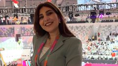 أول حكم فلسطيني: ندى الأطرش تحصل على الشارة الدولية بالجمباز