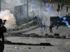 مواجهات مع قوات الاحتلال في بلدة بيت فوريك شرق نابلس