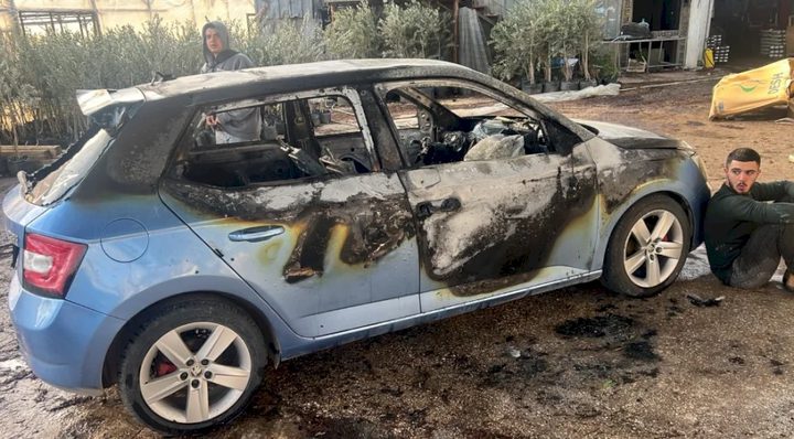 إصابات وإحراق مركبات في هجوم للمستوطنين على مشتل غرب نابلس