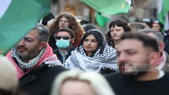 مظاهرة حاشدة في مدينة بيليفلد الألمانية للمطالبة بوقف العدوان على غزة وانتهاكات المستوطنين بالضفة.