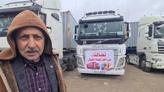 إضراب قطاع النقل التجاري يشل الحركة على معبر ترقوميا غرب الخليل