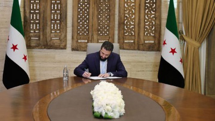 الرئاسة السورية: توقيع اتفاق لوقف إطلاق النار مع قسد