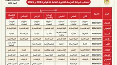 "التربية" تعلن برنامج امتحان الثانوية العامة (الدورة الثالثة) للطلبة داخل غزة