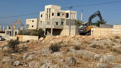 الاحتلال يهدم منزلين إضافيين في شقبا غرب رام الله