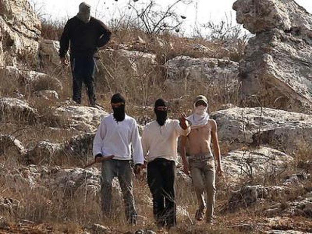 مستوطنون يهاجمون المزارعين في قرية مخماس شمال شرق القدس المحتلة