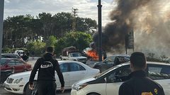 غارة إسرائيلية تستهدف مركبة في مدينة صور جنوب لبنان