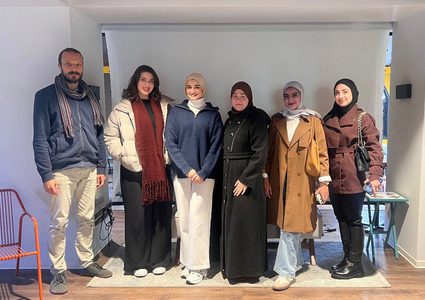 مشاركة طالبات من قسم اللغة الفرنسية في ورشة أدبية ضمن مسابقة Choix de l’Orient